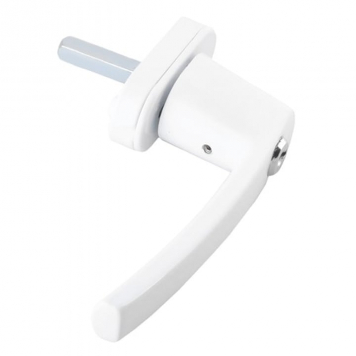 Maner universal pentru fereastra VarioShop®, incuietoare de siguranta, set cu chei si suruburi de montaj, design ergonomic, instalare usoara, material rezistent, Alb [8]