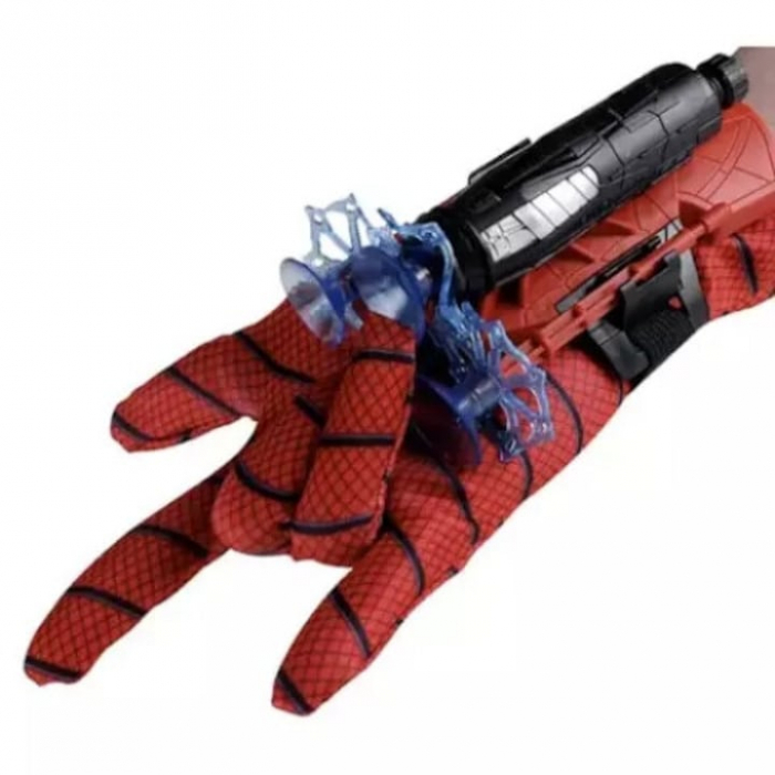 Manusa Spiderman pentru copii VarioShop®, lansator si 3 sageti cu ventuze, material textil, 15.5 x 7.5 x 5.5 cm [5]