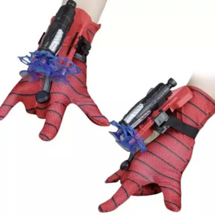 Manusa Spiderman pentru copii VarioShop®, lansator si 3 sageti cu ventuze, material textil, 15.5 x 7.5 x 5.5 cm [7]