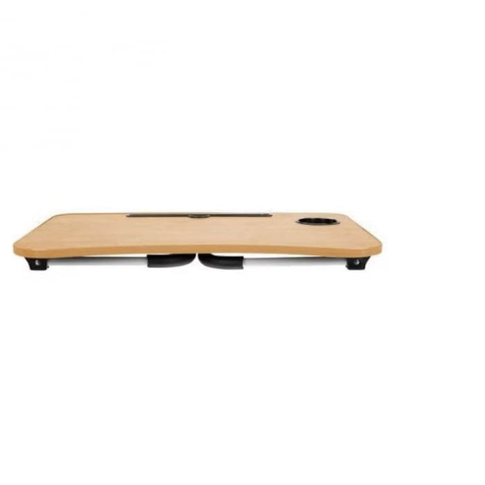 Masa Pliabila MultiFunctionala VarioShop®, Pentru Laptop sau Mic-Dejun la Pat, Suport pentru Tableta/Telefon/Pahar, Dimensiune 28 x 60 x 40cm, Bej [10]