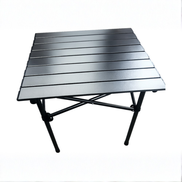 Masa pliabila neagra Varioshop, pentru balcon, terasa si camping, ideala pentru pescuit [8]