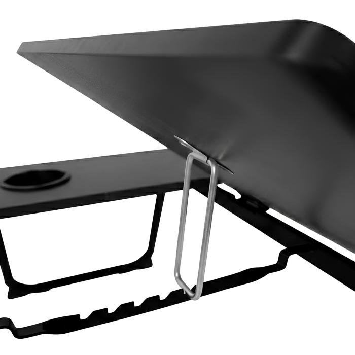 Masa pliabila pentru laptop VarioShop®, multifunctionala, pentru lucru si studiu, blat reglabil 5 pozitii, suport pahar, picioare antiderapante, 56x33 cm, negru [9]