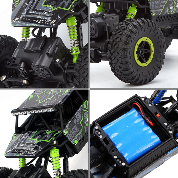 Masina cu telecomanda 4x4 VarioShop®, 1:18, off-road pentru teren accidentat, roti mari, rezistenta la impact, control precis [2]