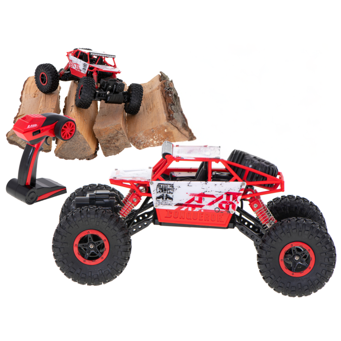 Masina cu telecomanda VarioShop®, 4x4 pentru off-road, control la distanta 2.4GHz, doua motoare, roti mari, rezistenta la impact, autonomie 15 min, raza 50 m, ideala pentru copii si adulti [9]
