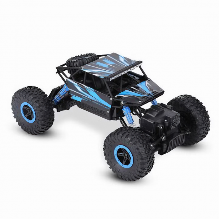 Masina cu Telecomanda VarioShop® pentru Aventuri Off-Road 4x4, Controlata de la Distanta, Rezistenta la Apa si Impact, cu Design Modern, Albastra, Lungime de 27 cm, Ideala pentru copii [17]