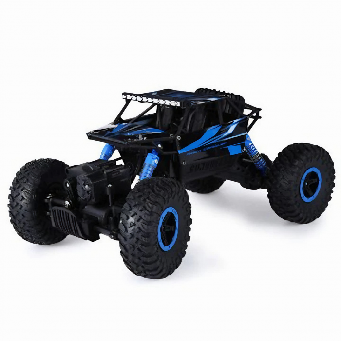 Masina cu Telecomanda VarioShop® pentru Aventuri Off-Road 4x4, Controlata de la Distanta, Rezistenta la Apa si Impact, cu Design Modern, Albastra, Lungime de 27 cm, Ideala pentru copii [31]