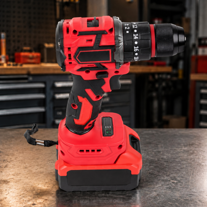 Masina de gaurit si insurubat VarioShop®, brushless, 21V, 50 Nm, 2 acumulatori Li-Ion 3Ah, 2 viteze, mandrina 10 mm, incarcator si valiza [9]