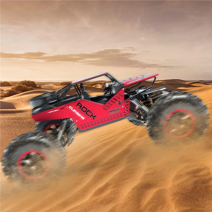 Masina Monster Truck Off-Road VarioShop®, 4×4, telecomanda, 26x14x17cm, rosu si negru [2]