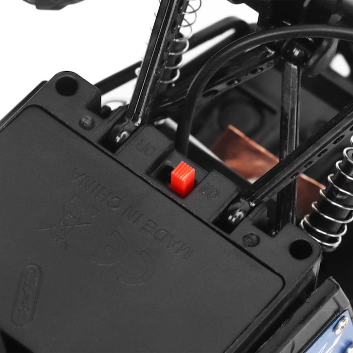 Masina RC Off-Road Climbing Rover VarioShop®, 2.4GHz, roti mari antiderapante, amortizoare, lumini LED albastre, baterie reincarcabila, model RTR, 30 min autonomie, vehicul teren accidentat [10]