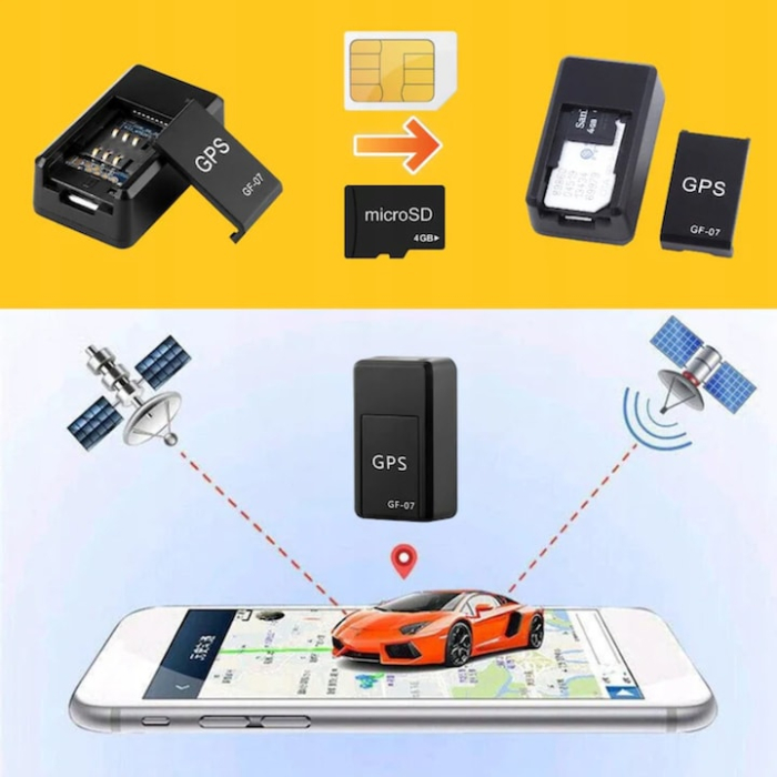 Mini localizator GPS magnetic VarioShop®, cu functie de interceptare, utilizare cu cartela SIM, Negru [8]