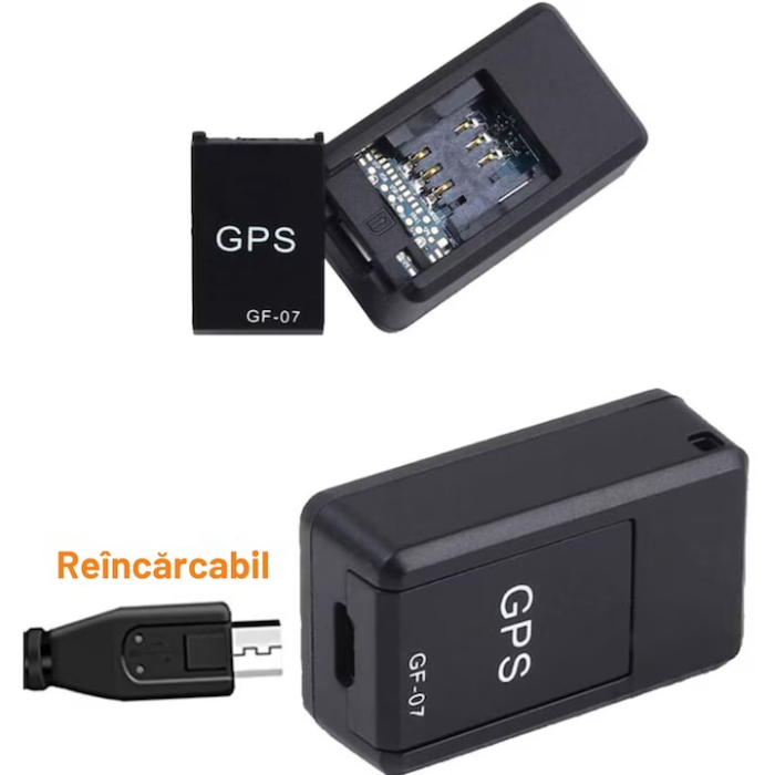Mini localizator GPS magnetic VarioShop®, cu functie de interceptare, utilizare cu cartela SIM, Negru [3]