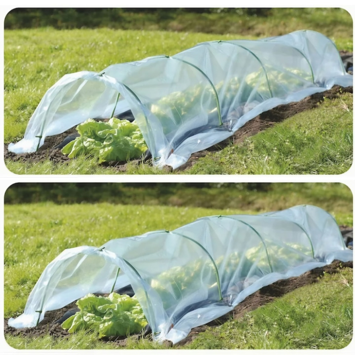 Mini sera de gradina semicirculara VarioShop®, tip tunel, cadu metlic, usor de instalat, pentru protejarea culturilor, protectie UV impotriva radiatiei solare, acces circulatie aer, montare si demonta [5]