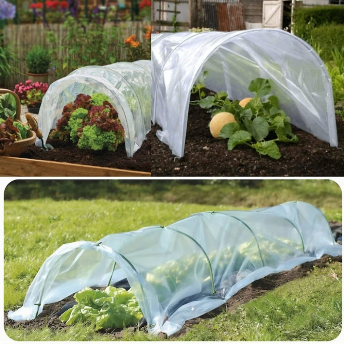 Mini sera de gradina semicirculara VarioShop®, tip tunel, cadu metlic, usor de instalat, pentru protejarea culturilor, protectie UV impotriva radiatiei solare, acces circulatie aer, montare si demonta [3]