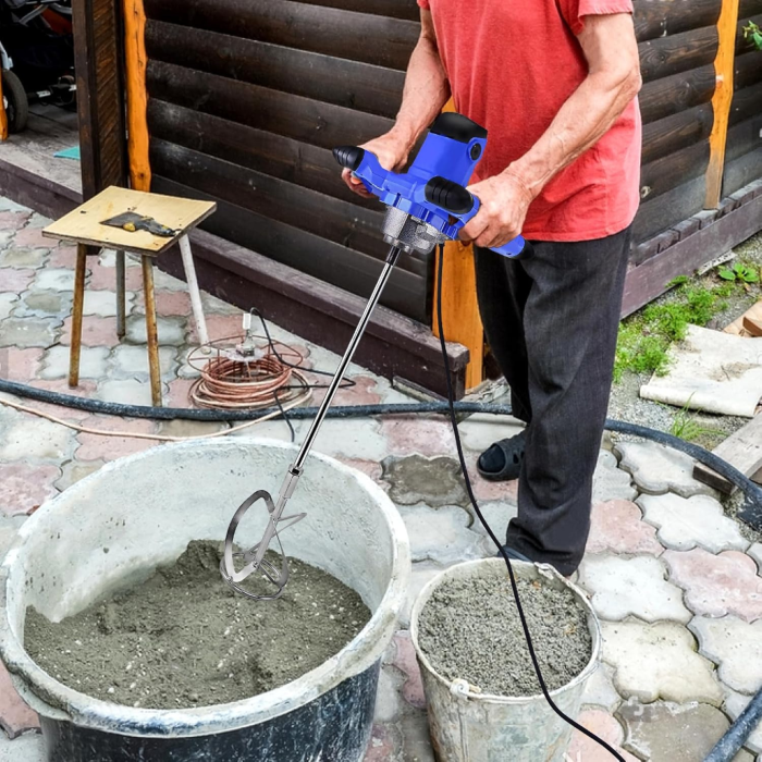 Mixer electric pentru ciment si mortar VarioShop®, 550W, 1700 RPM, 6 trepte de viteza, paleta 120 mm [10]