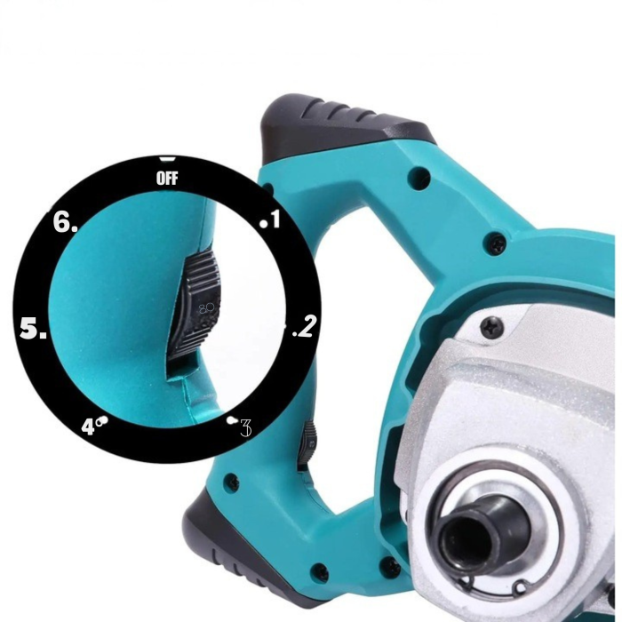 Mixer electric profesional VarioShop® 2800W, albastru, malaxor pentru mortar, adeziv, vopsea și beton, 6 trepte de viteză, motor din cupru, filet M14, utilizare intensiva [6]