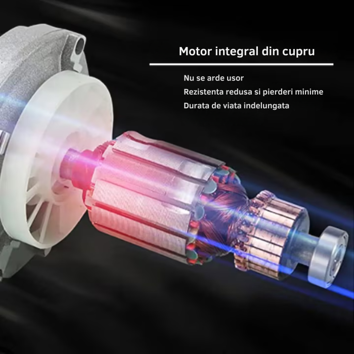 Mixer electric profesional VarioShop® 2800W, albastru, malaxor pentru mortar, adeziv, vopsea și beton, 6 trepte de viteză, motor din cupru, filet M14, utilizare intensiva [5]