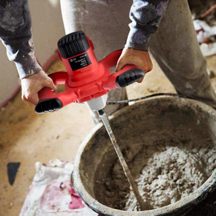 Mixer electric profesional VarioShop® 2800W, malaxor mortar adeziv si beton, 6 trepte viteza, motor cupru, filet M14, mixer constructii puternic, utilizare intensiva [7]