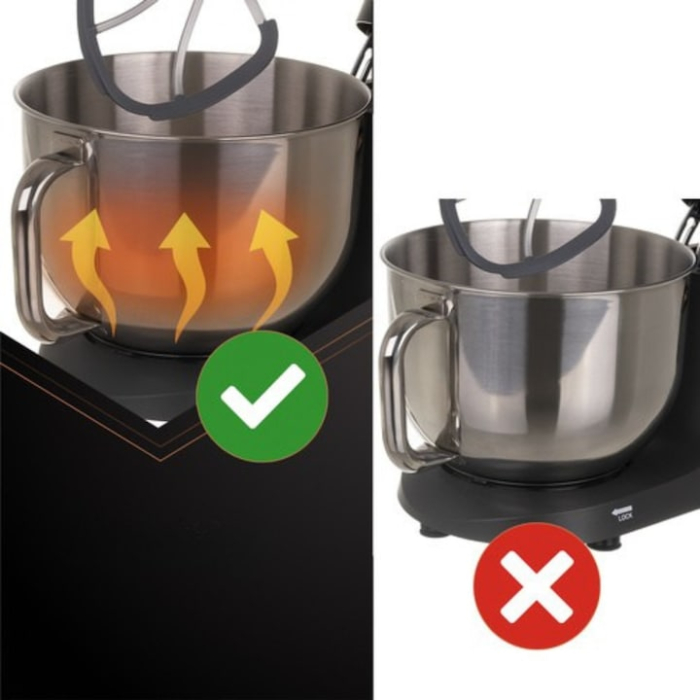 Mixer planetar multifunctional VarioShop® cu bol incalzit, tocator, 1.5L, 2000W, 6 trepte, ecran tactil, 6.2L, accesorii pentru carne, paste si prajituri [10]