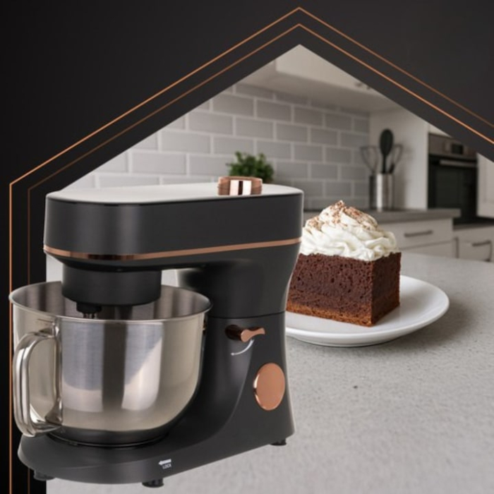 Mixer planetar profesional cu bol incalzit VarioShop®, 5.7 L, 2000 W, 11 trepte de viteza, ecran tactil digital, 3 accesorii incluse, robot de bucatarie multifunctional pentru aluaturi, creme si deser [8]