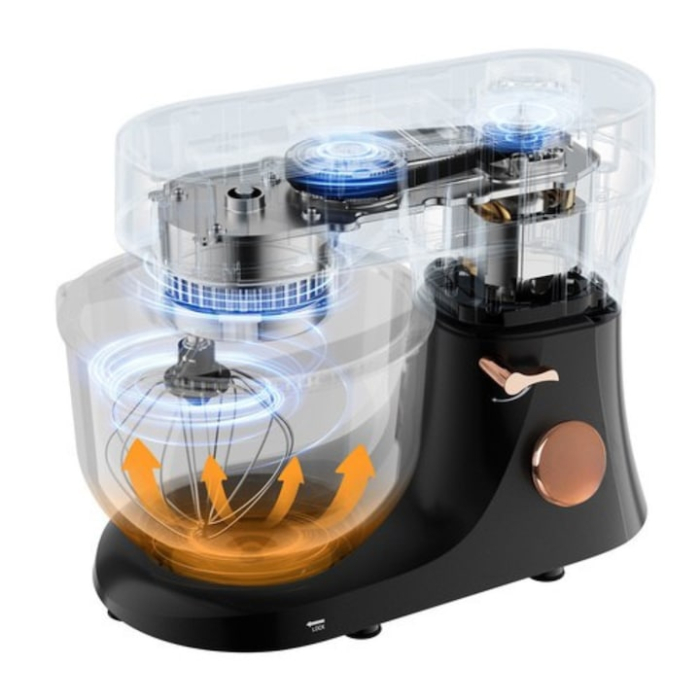 Mixer planetar profesional cu bol incalzit VarioShop®, 5.7 L, 2000 W, 11 trepte de viteza, ecran tactil digital, 3 accesorii incluse, robot de bucatarie multifunctional pentru aluaturi, creme si deser [10]