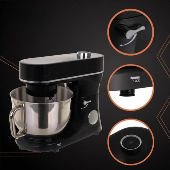 Mixer planetar profesional cu bol incalzit VarioShop®, 5.7 L, 2000 W, 11 trepte de viteza, ecran tactil digital, 3 accesorii incluse, robot de bucatarie multifunctional pentru aluaturi, creme si deser [6]