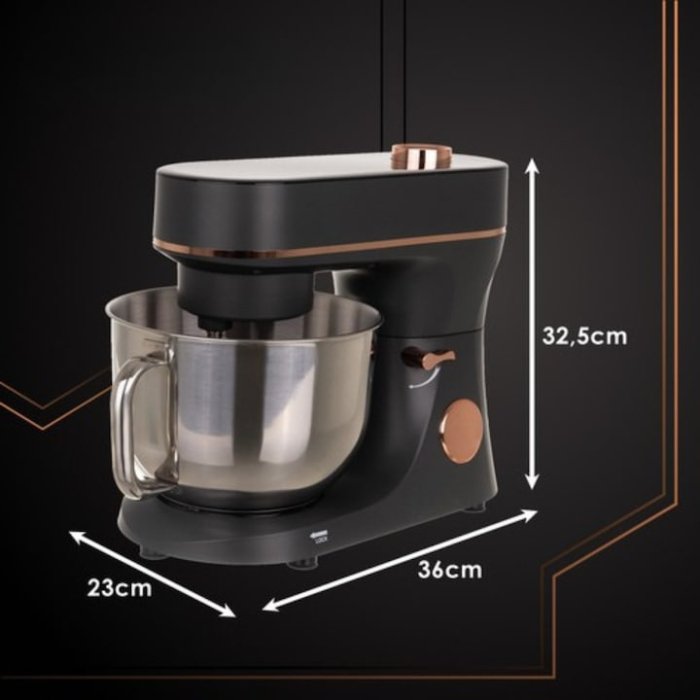 Mixer planetar profesional cu bol incalzit VarioShop®, 5.7 L, 2000 W, 11 trepte de viteza, ecran tactil digital, 3 accesorii incluse, robot de bucatarie multifunctional pentru aluaturi, creme si deser [9]