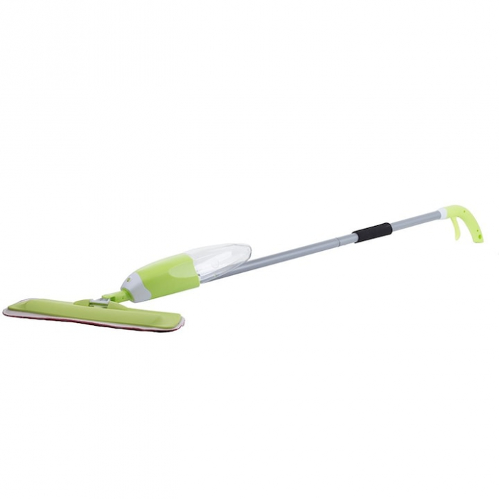 Mop Plat cu Pulverizator si Rezervor VarioShop®, Laveta Microfibra, Potrivit pentru Toate Tipurile de Suprafete, Capacitate Rezervor 1 L, Verde [17]