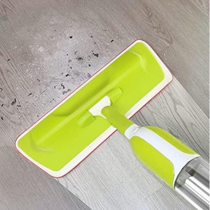 Mop Plat cu Pulverizator si Rezervor VarioShop®, Laveta Microfibra, Potrivit pentru Toate Tipurile de Suprafete, Capacitate Rezervor 1 L, Verde [8]