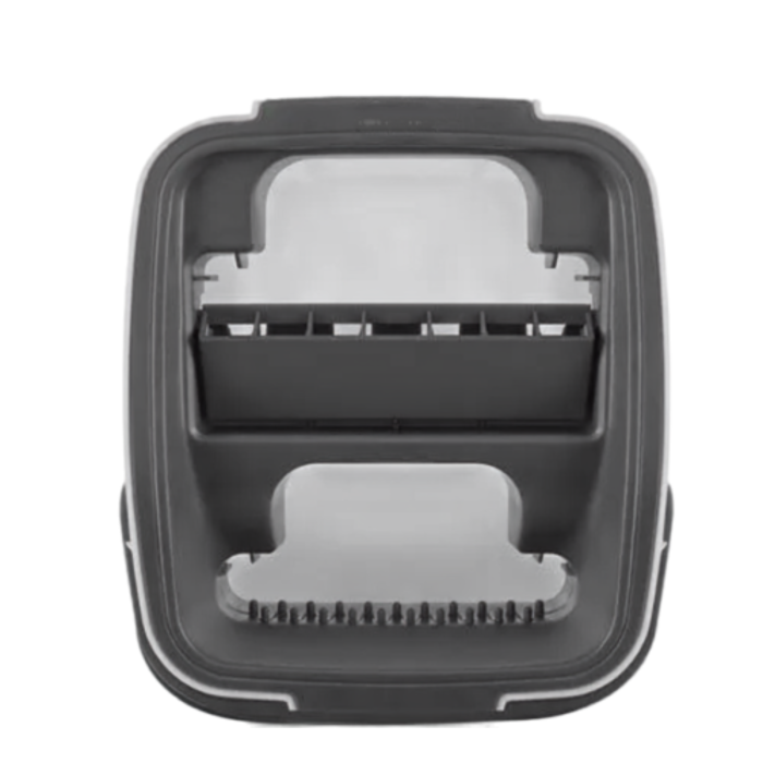 Mop plat VarioShop® cu galeata, 2 compartimente pentru apa, stoarcere fara atingere, cap rotativ 360°, 3 lavete, 8,5 L [10]