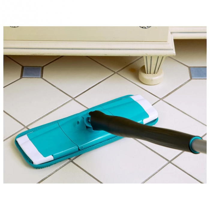 Mop Rotativ cu Microfibra VarioShop®, Maner Reglabil, Rasucire Automata, pentru toate Tipurile de Pardoseli, Albastru [6]