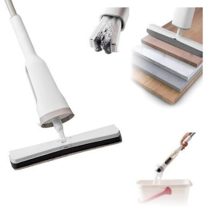 Mop Rotativ VarioShop®, Maner Reglabil, Curatenie Eficienta, Design Ergonomic, Potrivit pentru toate Tipurile de Pardoseli, 126 x 32 cm, Alb [18]