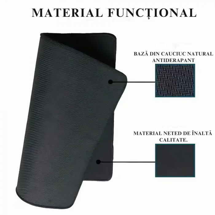 Mousepad de gaming VarioShop® cu iluminare LED, Confectionat din material flexibil, antiaderent si rezistent la umiditate, 4 module de iluminat, 7 culori, Cablu de aprox. 180 cm, Calitate premium, Dim [3]