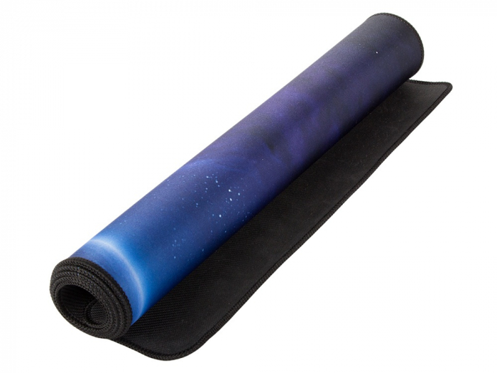 Mousepad de gaming VarioShop®, cu model cosmos cu planete, Confectionat din material flexibil, Antiaderent si rezistent la umiditate, Calitate premium, Dimensiuni 80 x 30 x 0.2 cm, Negru [5]