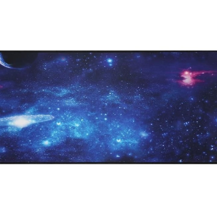 Mousepad Mare Cauciucat VarioShop®, Pentru Gaming, Birou, Office, Antiderapant, Rezistent la Apa, Cusaturi Anti-Rupere, model Galaxia, dimenisune 88 x 30 cm, Multicolor [2]