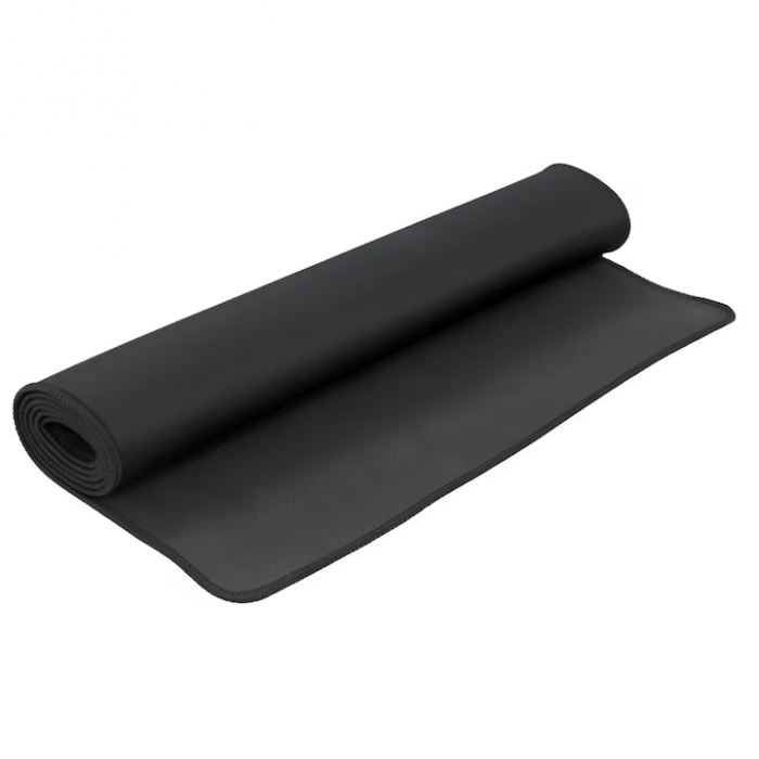 Mousepad Mare VarioShop®, Pentru Gaming, Birou, Office, Antiderapant, Cusaturi Anti-Rupere, Cauciucat, Waterproof, model Simplu, 70 x 0.2 X 30 cm, Negru Mat [18]
