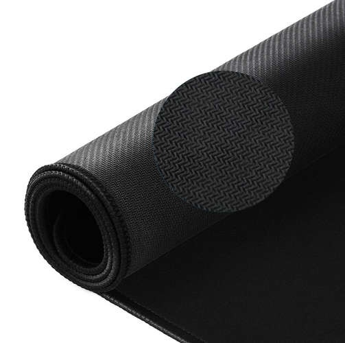 Mousepad Mare VarioShop®, Pentru Gaming, Birou, Office, Antiderapant, Cusaturi Anti-Rupere, Cauciucat, Waterproof, model Simplu, 89 x 40 cm, Negru Mat [37]