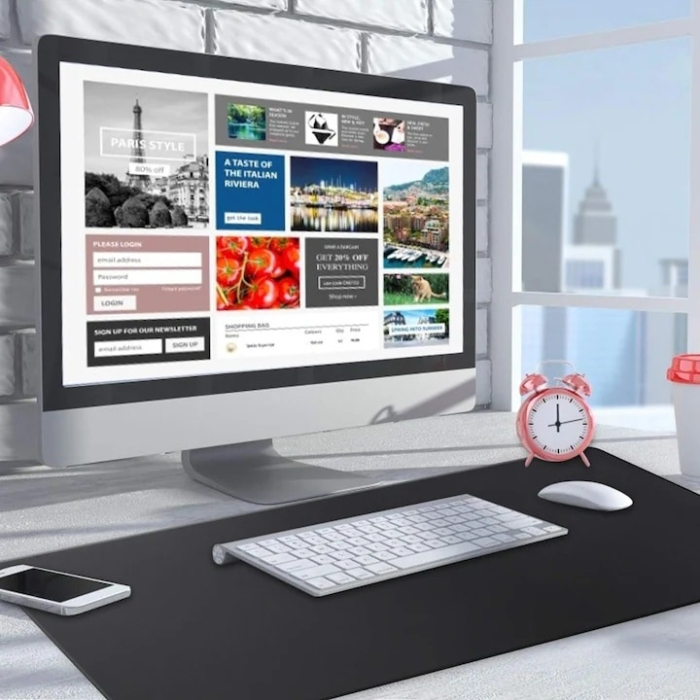 Mousepad Mare VarioShop®, Pentru Gaming, Birou, Office, Antiderapant, Cusaturi Anti-Rupere, Cauciucat, Waterproof, model Simplu, 90 x 40 cm, Negru [6]