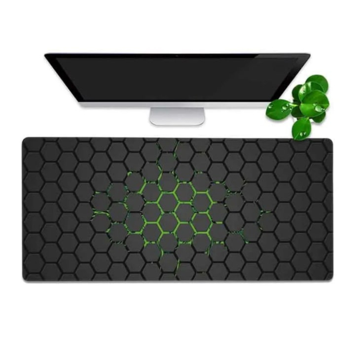Mousepad pentru gaming VarioShop®, impermeabil, strat anti-derapant, suprafata mare de lucru, confortabil, stabil, usor de curatat, design modern si elegant, 90 x 40 cm, Negru [7]