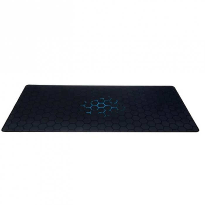 Mousepad Pentru Gaming VarioShop®, Impermeabil, Strat Anti-Derapant, Suprafata Mare de Lucru, Confortabil, Stabil, Usor de Curatat, Design Modern si Elegant, Model Fagure, Marime XXL, 90 x 40 cm, Negr [11]