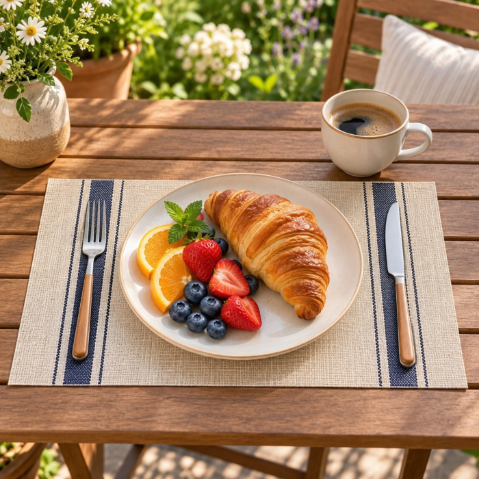 Suport de masa VarioShop, napron individual pentru farfurie si tacamuri, usor de folosit si curatat, design elegant, pentru bucatarie, casa si restaurant, 45 x 30 cm [8]