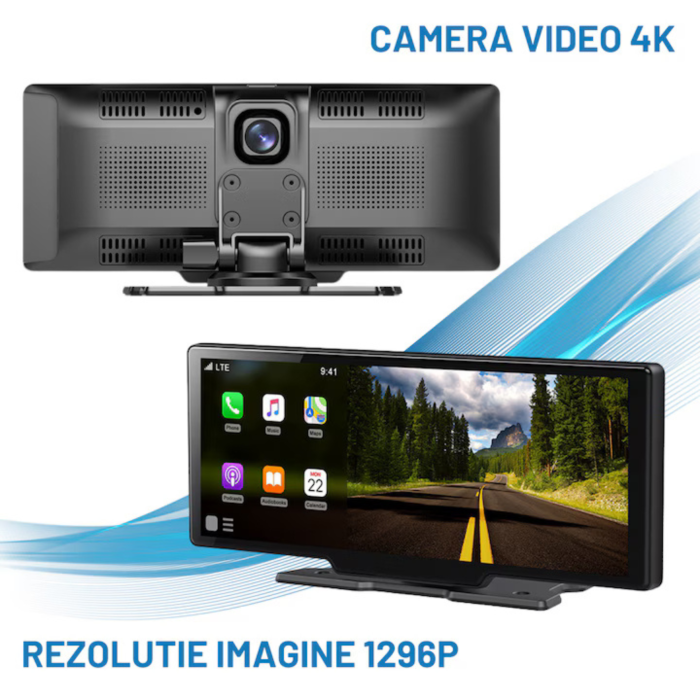 Navigatie Auto Multimedia Universarala VarioShop®, Display 10.26 inch, Camera inregistrare fata + spate inclusa, Ecran IPS HD full-touch, CarPlay/Android Auto, Wireless, BT, FM, AUX, MirrorCast, Split [2]