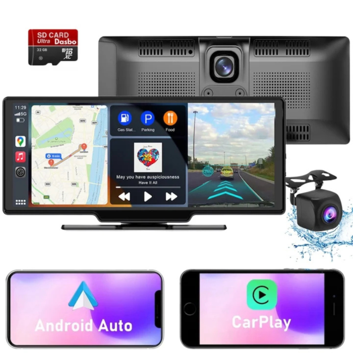Navigatie Auto Multimedia Universarala VarioShop®, Display 10.26 inch, Camera inregistrare fata + spate inclusa, Ecran IPS HD full-touch, CarPlay/Android Auto, Wireless, BT, FM, AUX, MirrorCast, Split [4]