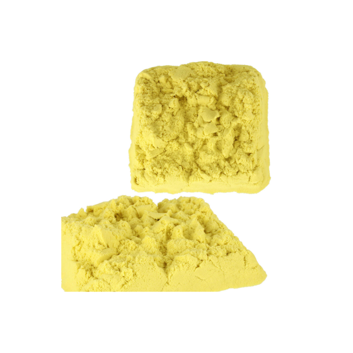 Nisip kinetic copii VarioShop®, joaca senzoriala si activitati creative, textura usor de modelat, 1 kg, galben [8]