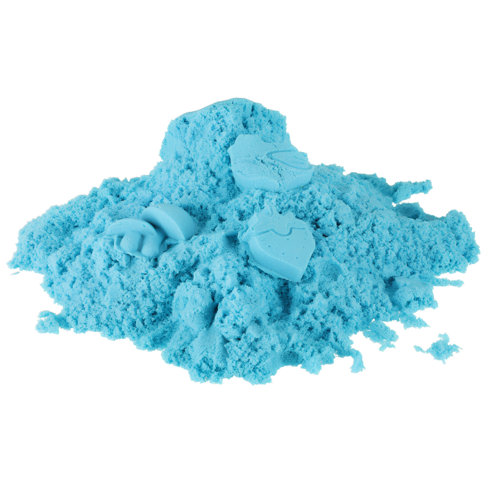 Nisip kinetic pentru copii VarioShop®, modelabil, reutilizabil, pentru joaca acasa, gradinita si activitati senzoriale, 1 kg, albastru [10]