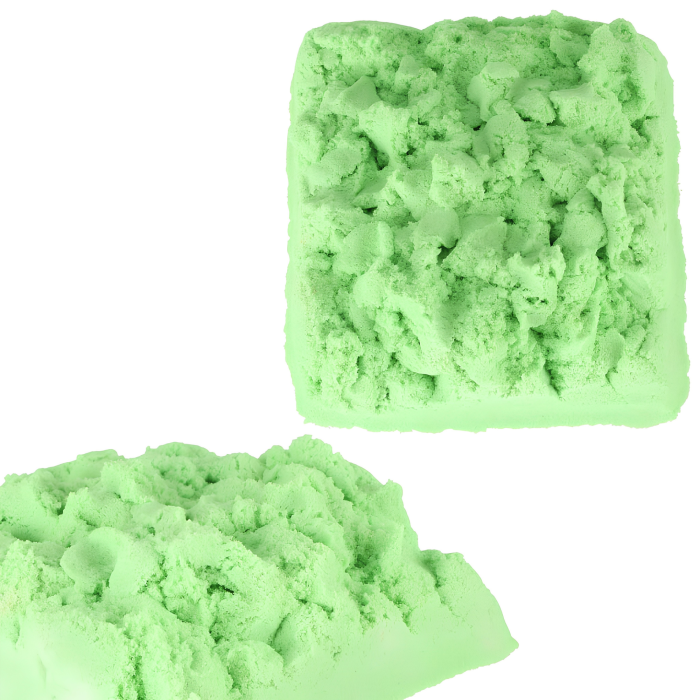 Nisip kinetic pentru copii VarioShop®, modelabil, reutilizabil, pentru joaca acasa, gradinita si activitati senzoriale, 1 kg, verde [8]