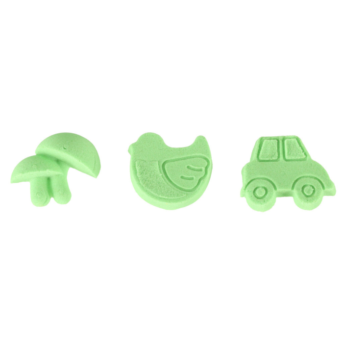 Nisip kinetic pentru copii VarioShop®, modelabil, reutilizabil, pentru joaca acasa, gradinita si activitati senzoriale, 1 kg, verde [6]