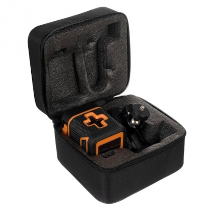 Nivela Laser VarioShop®, Rotire 360°, Distanta de Lucru 25 m, Functie Laser Incrucisat, Lungime de Unda 510-530 nm, Alimentare Baterii, Portabila, Compacta, 6.2 x 7 x 8.1 cm, Negru [16]