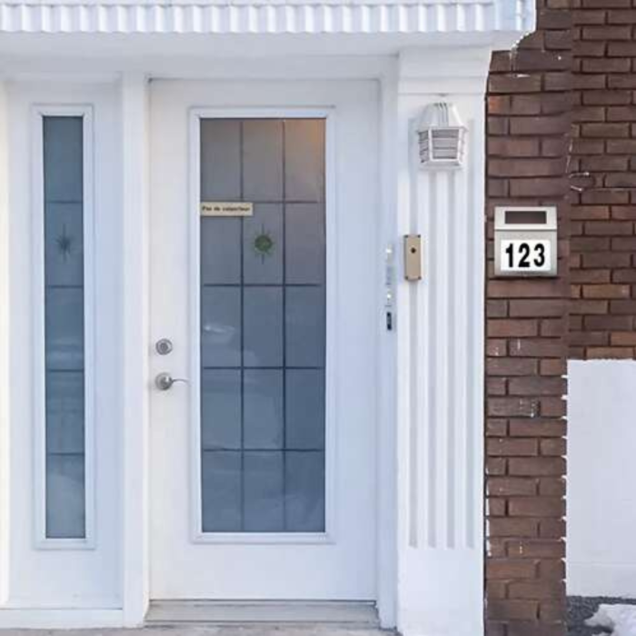 Număr de casă solar iluminat LED – Modern, rezistent la apă și ușor de montat [6]