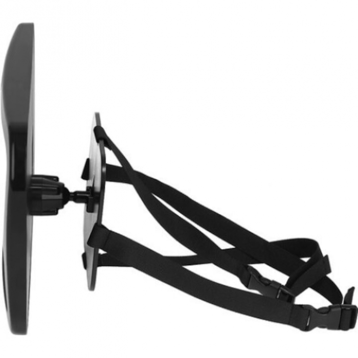 Oglinda auto supraveghere bebe VarioShop®, fixare tetiera, suport anti-alunecare, rotativa 360 grade, 30x18, 7cm, negru [17]