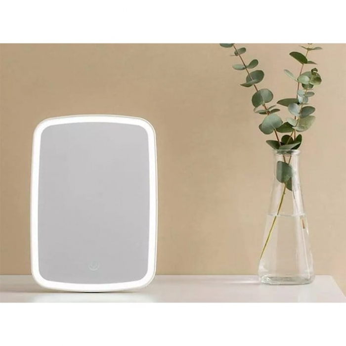 Oglinda pentru machiaj VarioShop®, cu iluminare LED incorporata, lumina rece si calda, design slim, portabila, 24x17 cm, Alb [11]